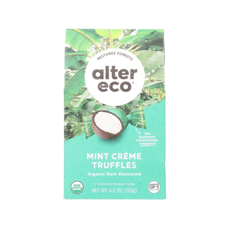 ALTER ECO Organic Dark Chocolate Truffles - Mint Crme  (120g)