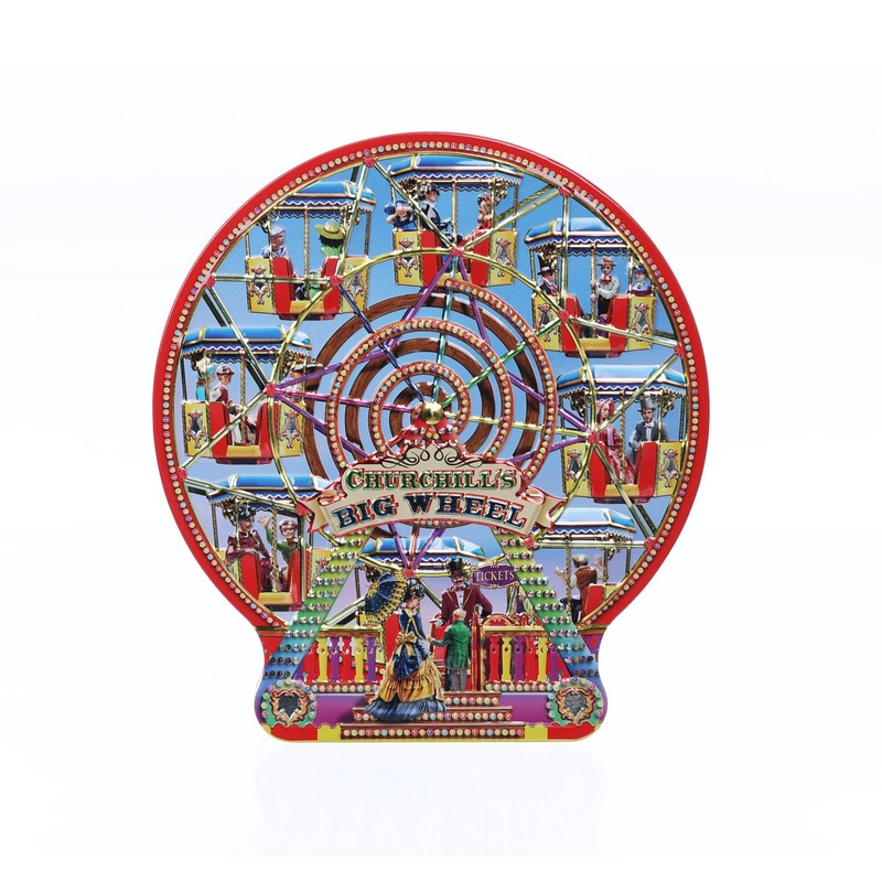 CHURCHILL'S Big Wheel Tin with Petticoat Tails Shortbread  (150g)