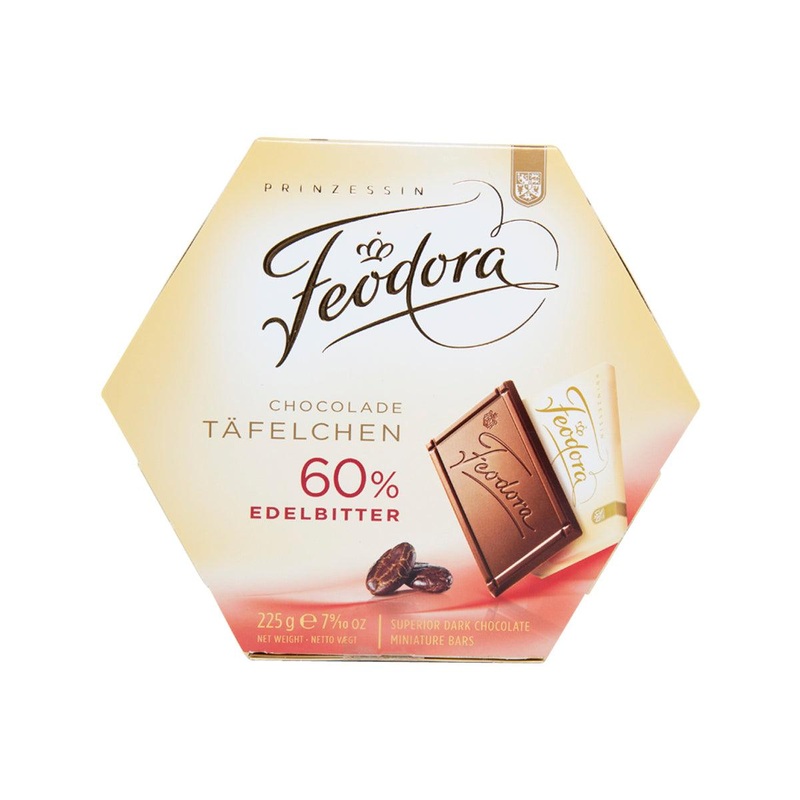 FEODORA 60% Miniature Dark Chocolate Bars  (210g)
