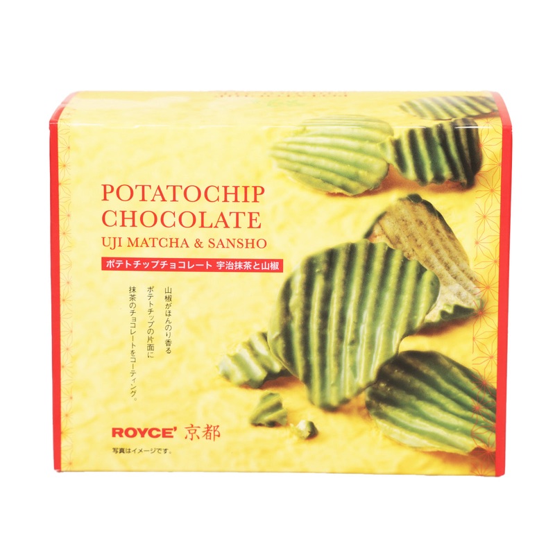 ROYCE' Kyoto Potato Chip Chocolate - Uji Matcha & Sansho Japanese Pepper  (190g)