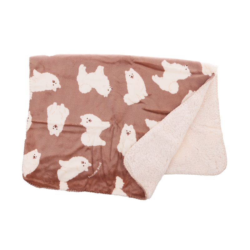 SENBADO 3Way Blanket Samoyed - Beige - L35 x W26cm