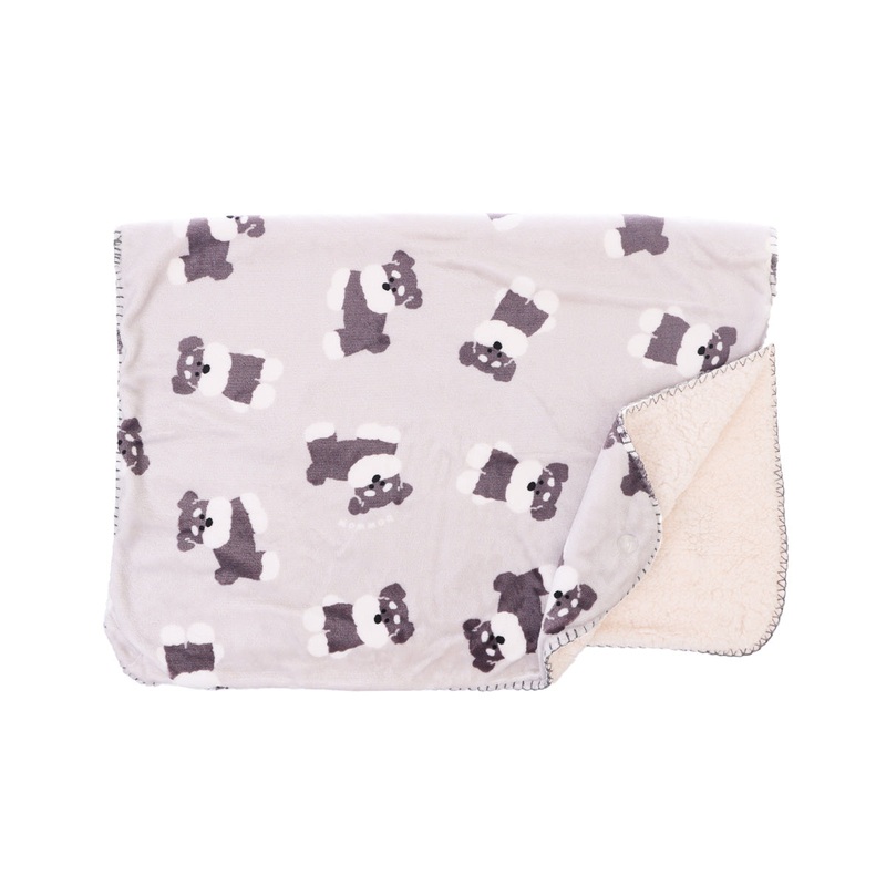 SENBADO 3Way Blanket Schunauzer - Grey - L35xW26cm