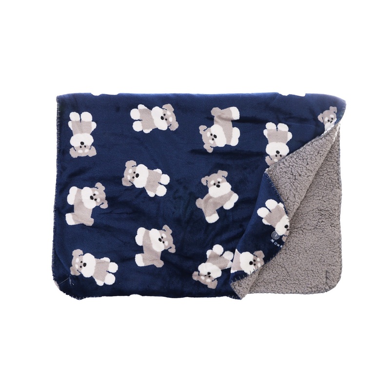 SENBADO 3Way Blanket Schunauzer - Navy - L35xW26cm