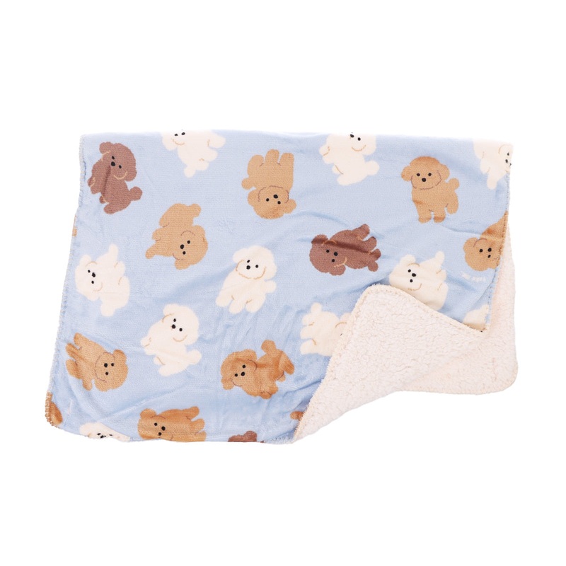 SENBADO 3Way Blanket Toypoo - Blue - L35 x W26cm