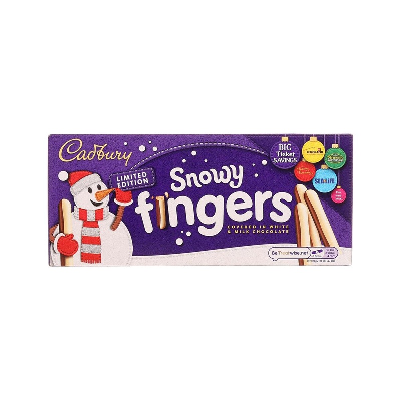 CADBURY Mini Biscuit Fingers in White & Milk Chocolate  (115g)
