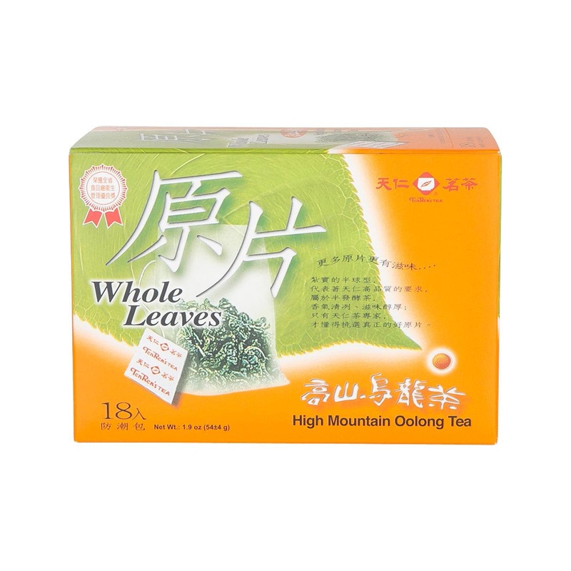 TEN REN Whole Leaves High Mountain Oolong Tea Bags  (54g)