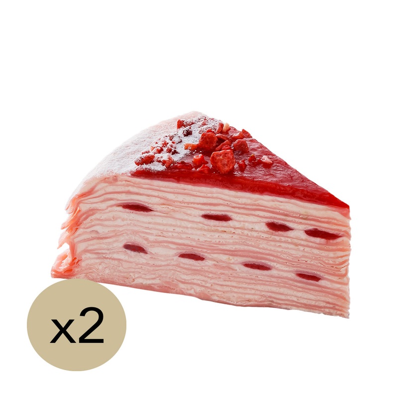 SUZETTE Mille-Crpe Cake - Strawberry (Frozen)  (2pcs)