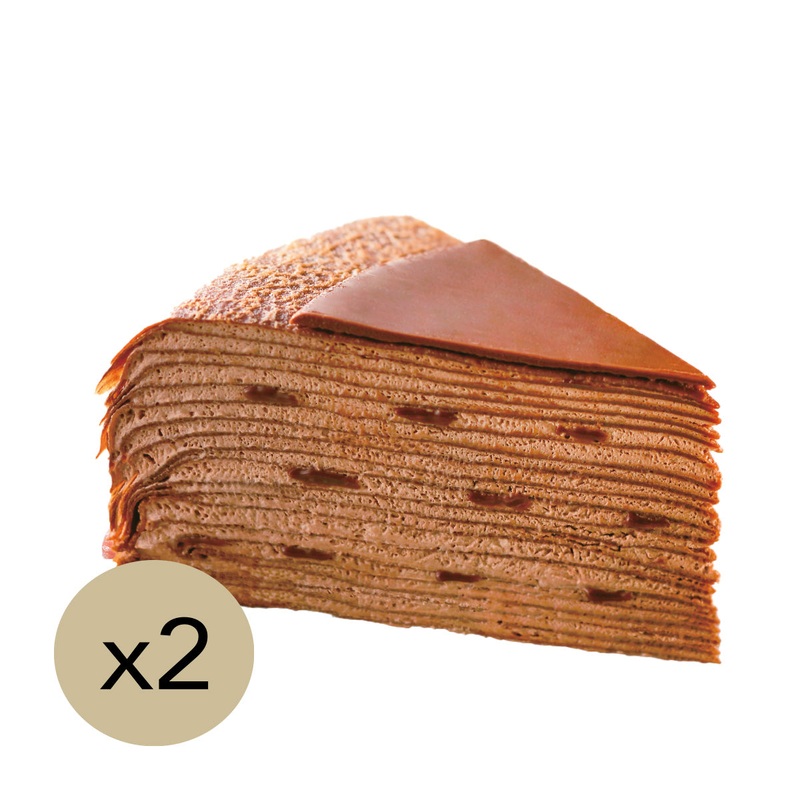 SUZETTE Mille-Crpe Cake - Double Chocolate (Frozen)  (2pcs)