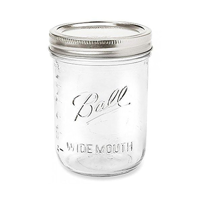 BALL Wide Mouth Mason Jars & Lids 473mL