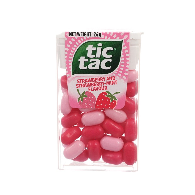 TIC TAC Strawberry & Strawberry-Mint Flavoured Mints  (24g)
