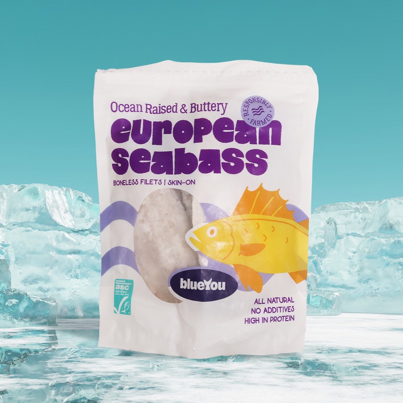 BLUEYOU Turkey Forzen European Seabass -ASC  (400g)