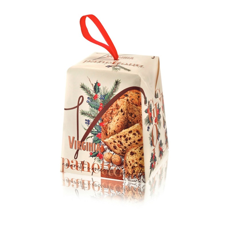 VIRGINIA Panettone with Amaretto & Chocolate Drops [Box]  (100g)