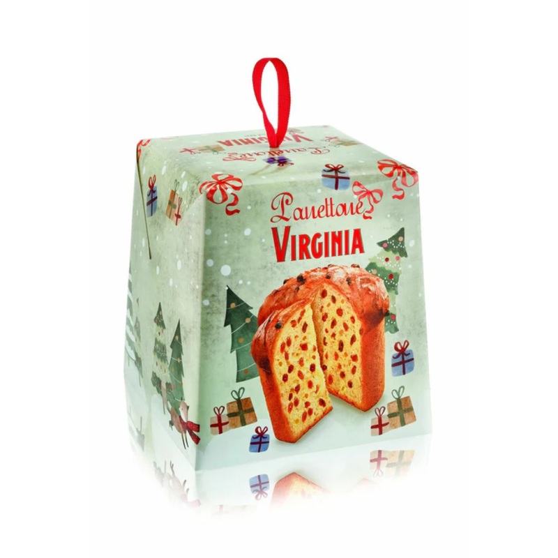 VIRGINIA Tall Bake Traditional Panettone with Sultanas and Candied Fruits  (500g)