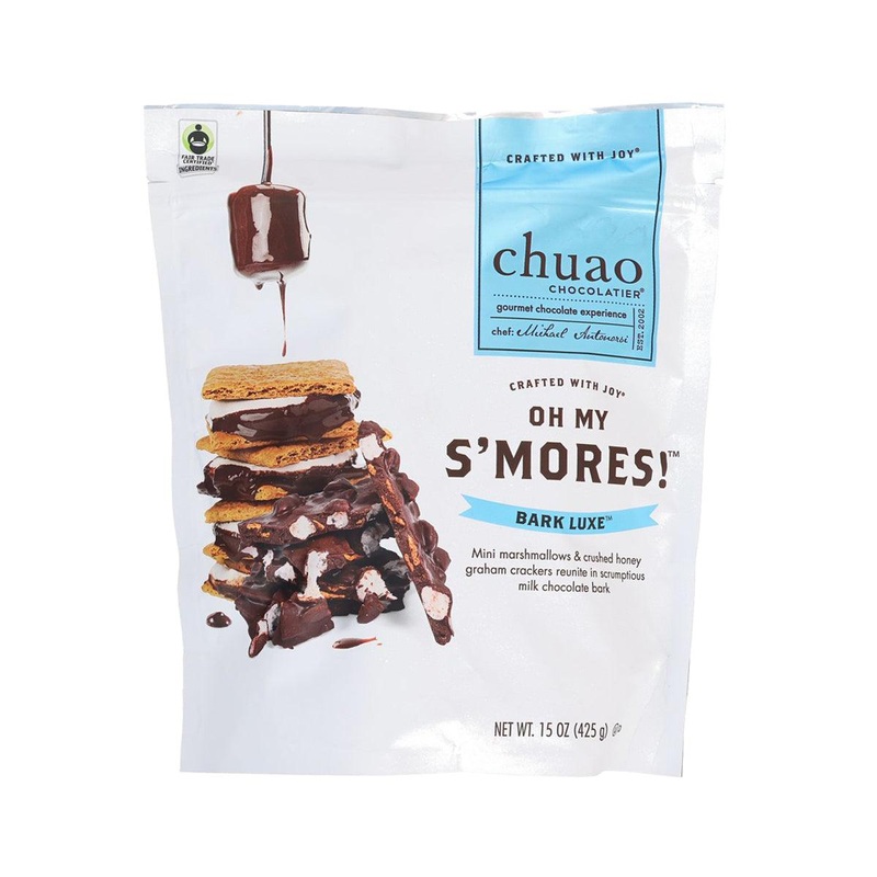 CHUAO CHOCOLATIER Bark Luxe Oh My S'more! Marshmallow & Honey Graham Cracker Milk Chocolate Bark  (425gdb)