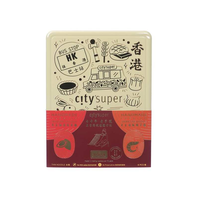 CITYSUPER Handmade Abalone Noodle and Shrimp Roe Noodle  (6pcs)