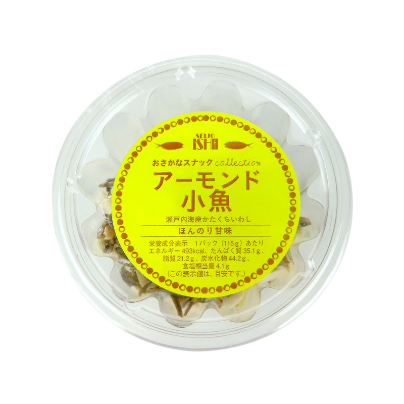 SEIJOISHII Almond Dried Small Fish Snack  (115g)