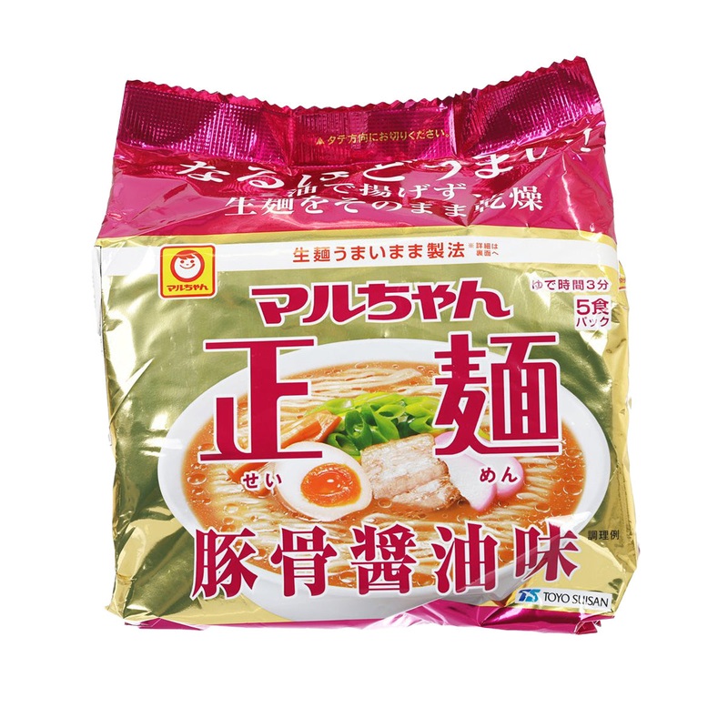 TOYO SUISAN Maruchan Seimen Instant Noodle - Pork Bone Soy Sauce  (505g)