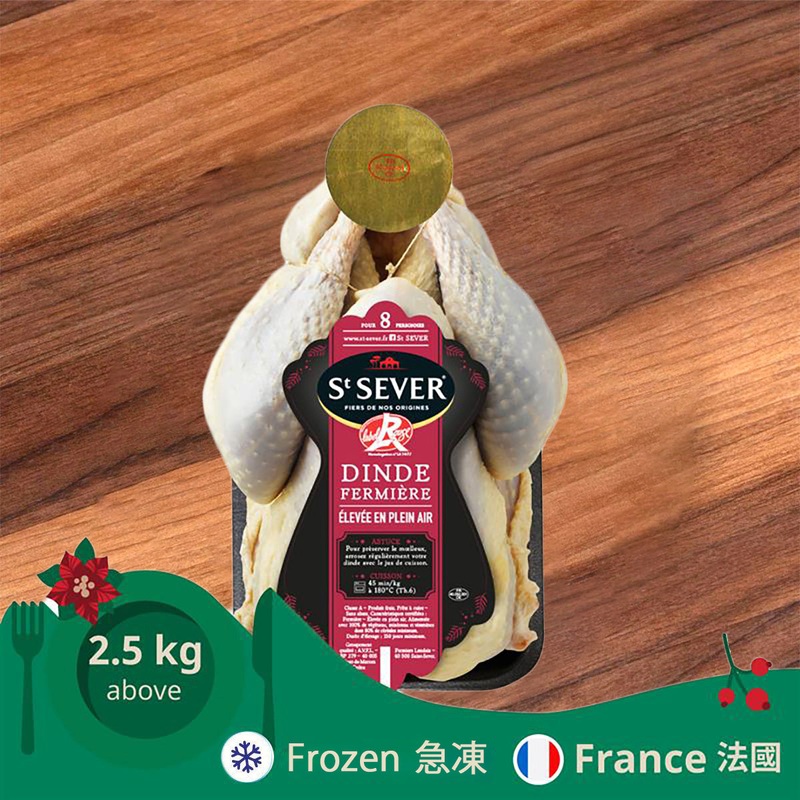 ST. SEVER French Frozen Label Rouge Turkey 2.5kg above