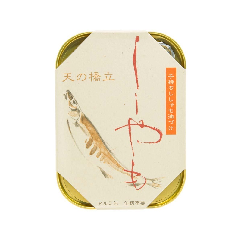 TAKENAKA KANZUME Amanohashidate Shishamo Smelt in Oil  (105g)
