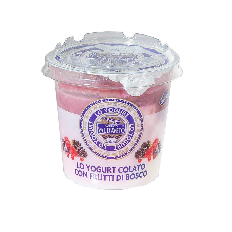 VAL DAVETO Strained Yogurt - Wild Berries  (150g)