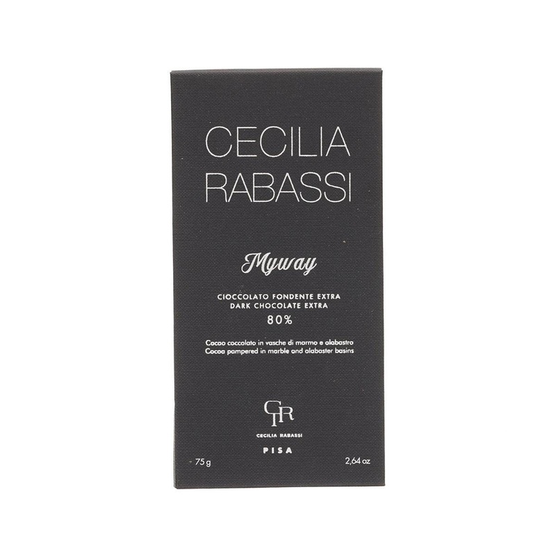 CECILIA TESSIERI RABASSI Myway - 80% Extra Dark Chocolate Bar  (75g)