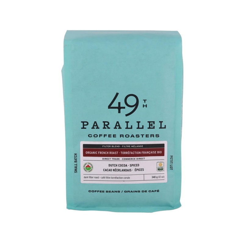 49TH PARALLEL Organic French Roast Coffee Bean  (340g)