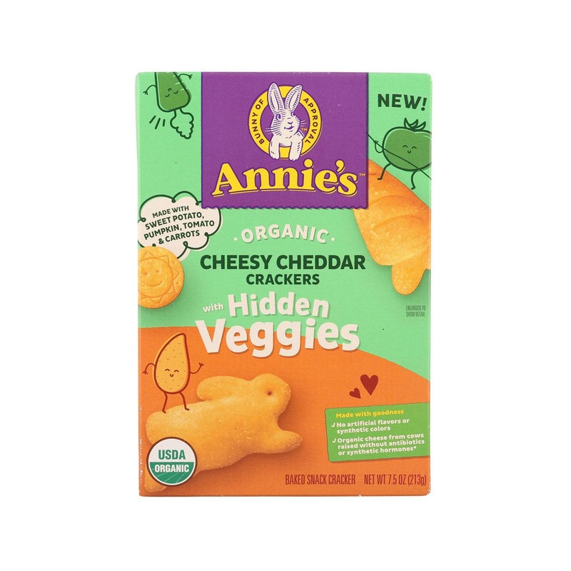ANNIE'S Organic Veggies Crackers - Cheesy Cheddar  (213g)