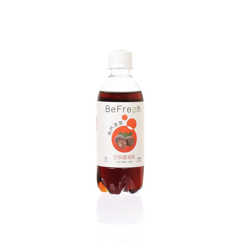 BEFREZH Sparkling Herbal Tea - Licorice & Monk Fruit [PET]  (350mL)