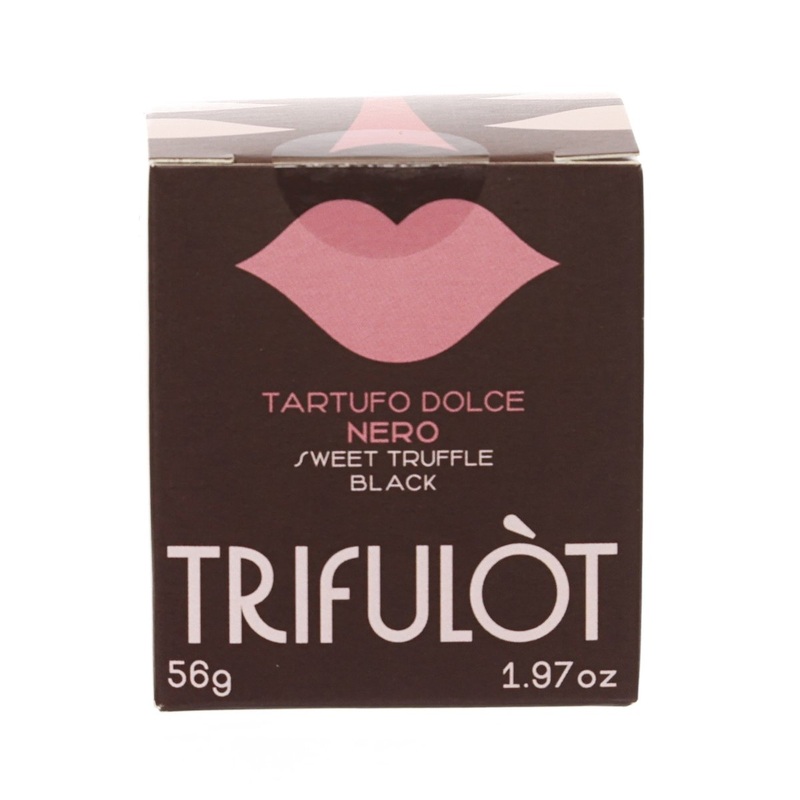 TRIFULT Mini Cube - Black Praline with IGP Piemonte Hazelnut  (56g)
