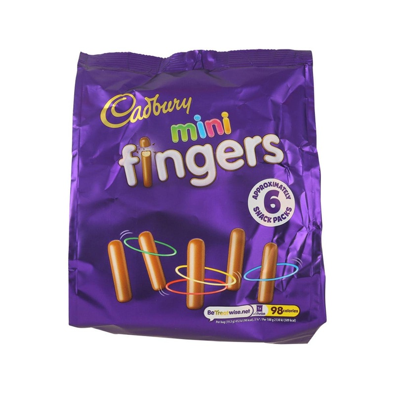 CADBURY Mini Milk Chocolate Fingers Biscuits Bag  (96.5g)