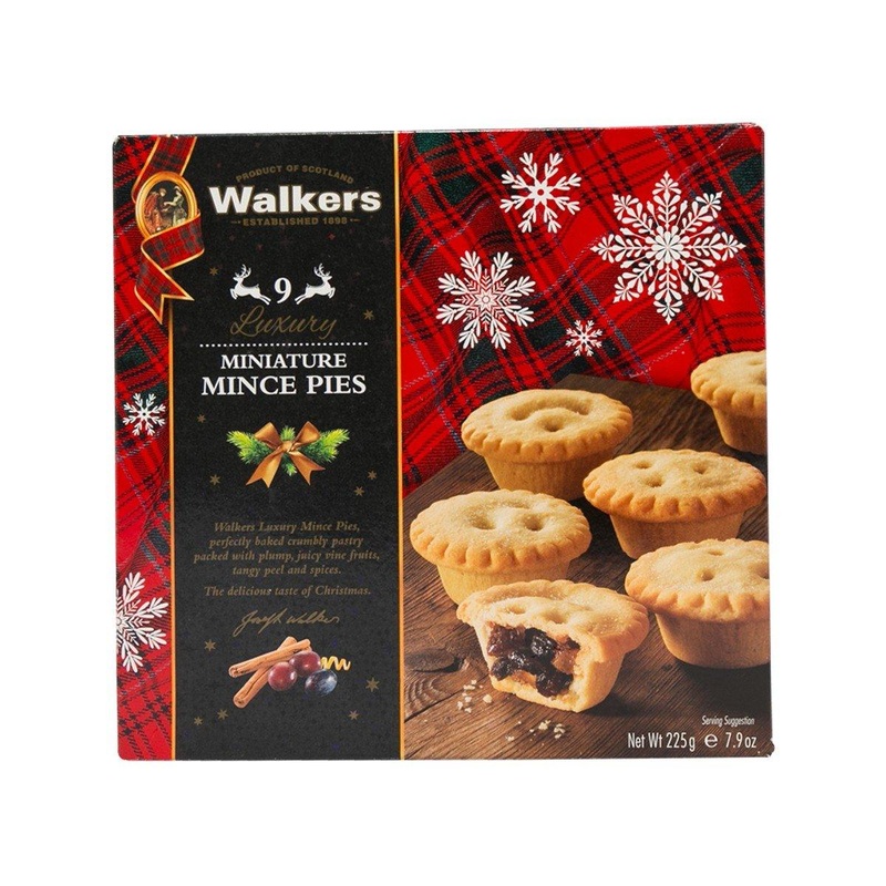 WALKERS 9 Luxury Miniature Mincemeat Tarts  (265g)
