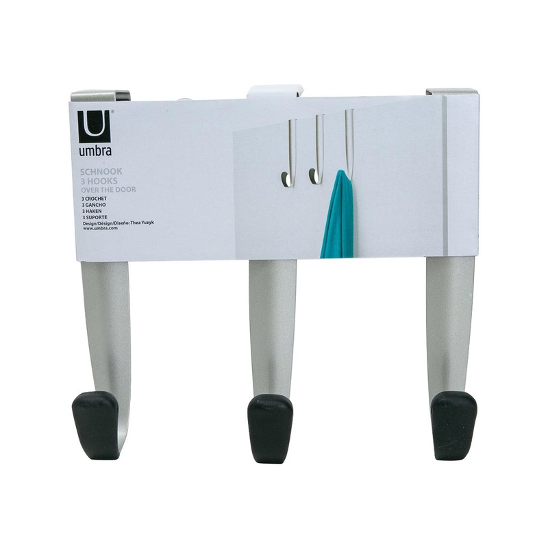 UMBRA Schnook Triple-Over The Door-Black/Nickel