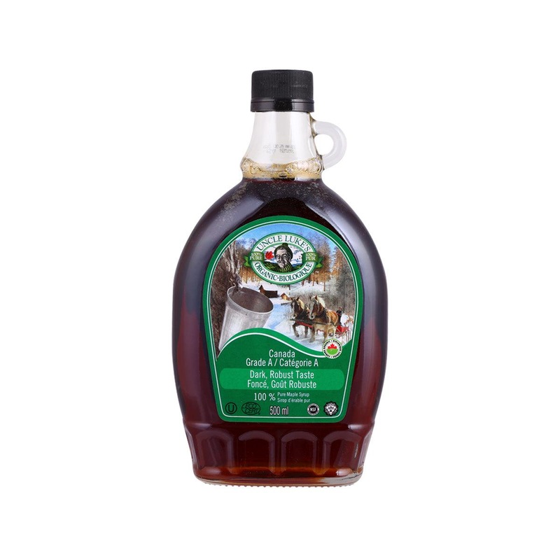 UNCLE LUKE'S Organic Grade A Maple Syrup - Dark  (500mL)