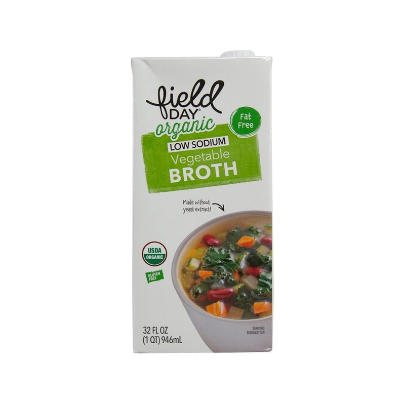 FIELD DAY Organic Vegetable Broth - Low Sodium  (907g)