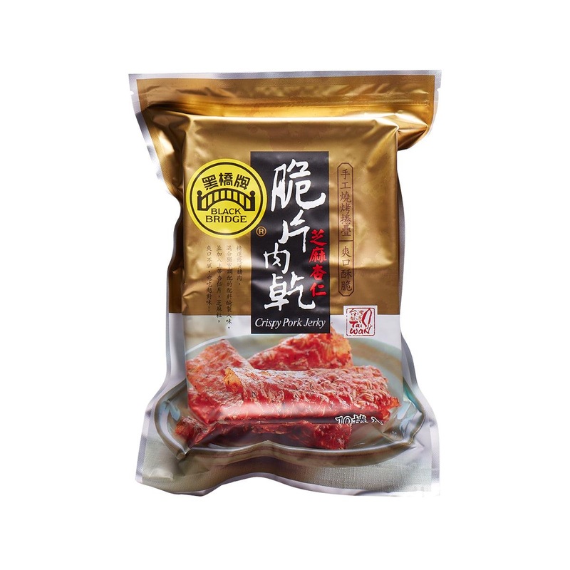 BLACK BRIDGE Crisp Pork Jerky with Almond and Sesame  (10pcs)