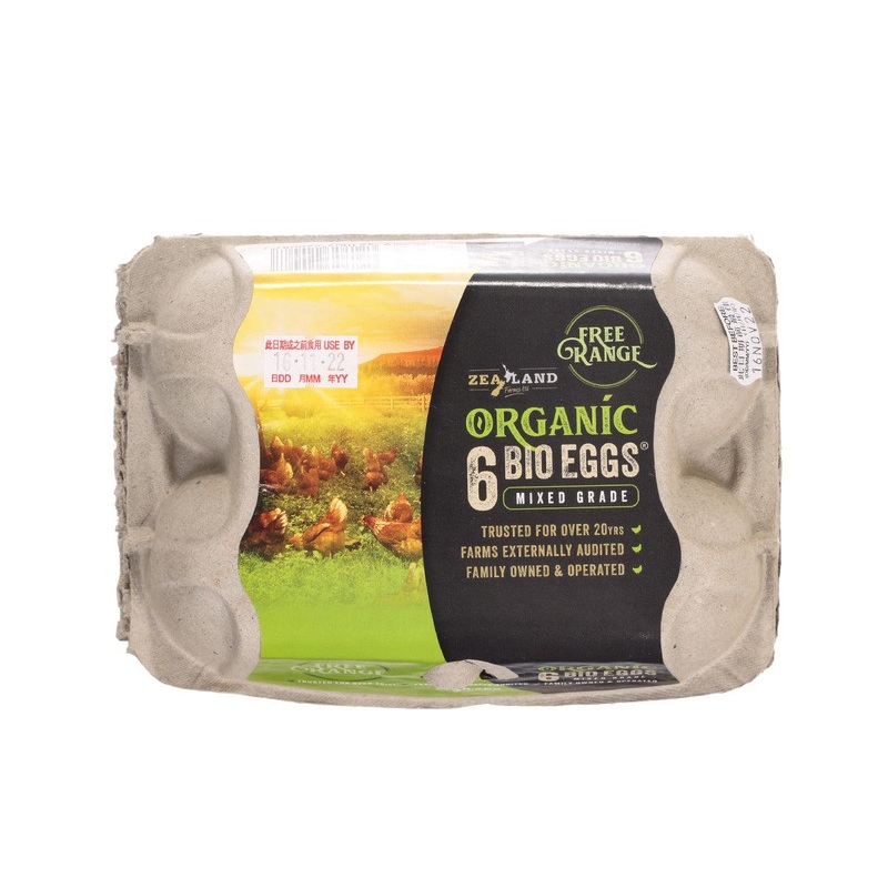 ZEALAND FARMS Organic Bio-Eggs  (6pcs)