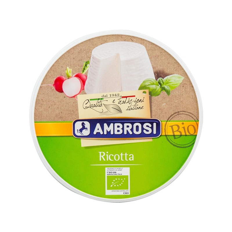 AMBROSI Organic Ricotta Cheese  (250g)