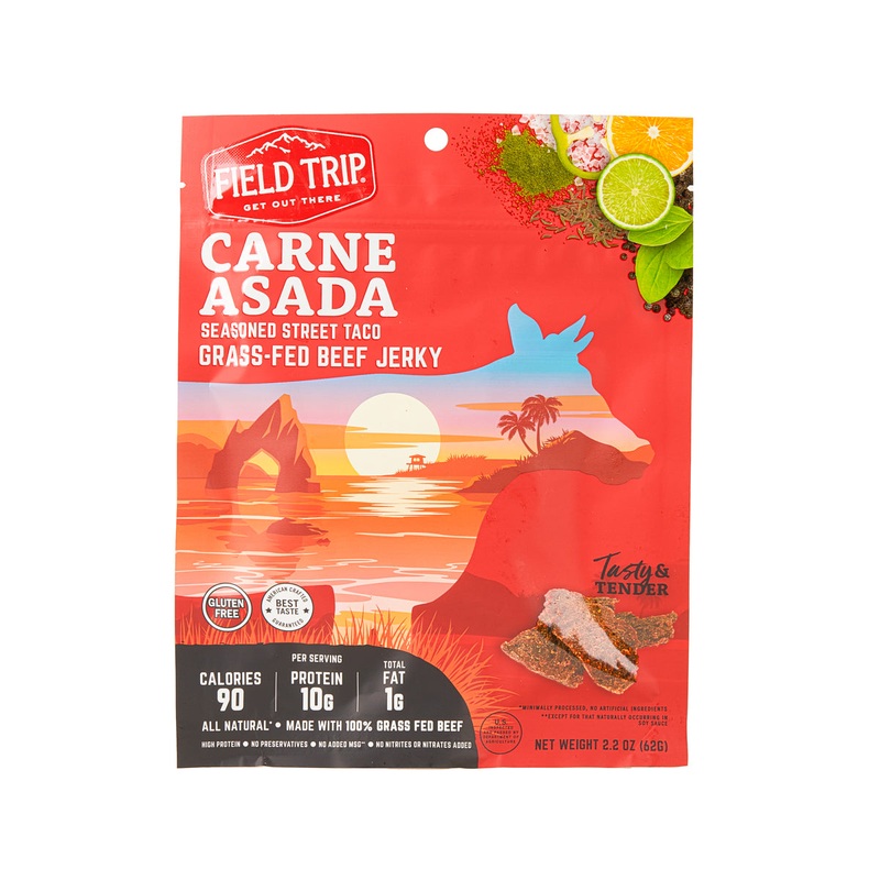 FIELD TRIP Beef Jerky - Carne Asada Seasoned Street Taco  (62g)