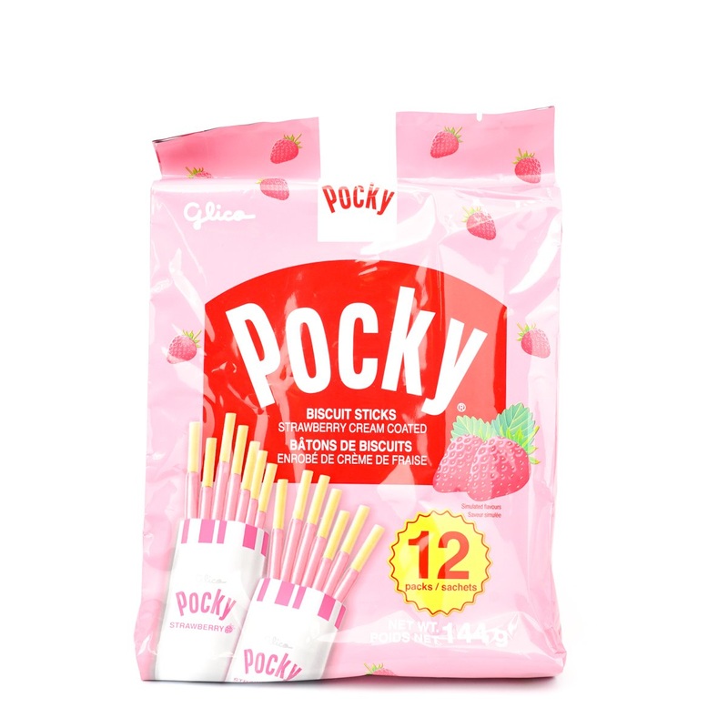 Pocky Strawberry Sticks in Bag
