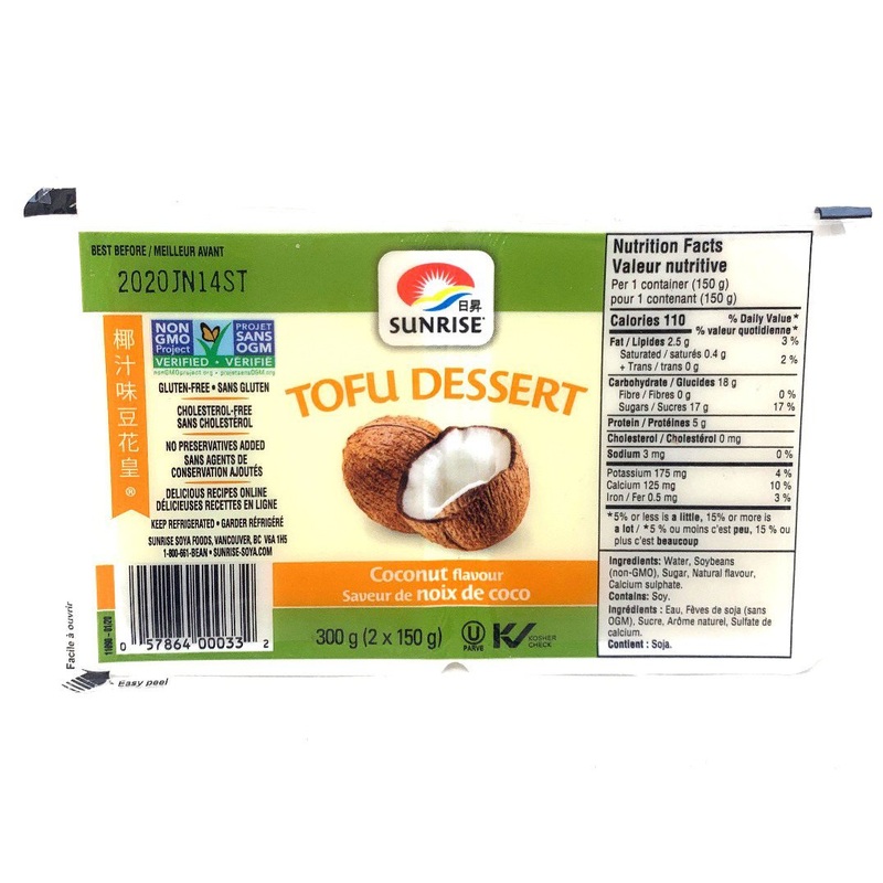 Sunrise Coconut Tofu Dessert