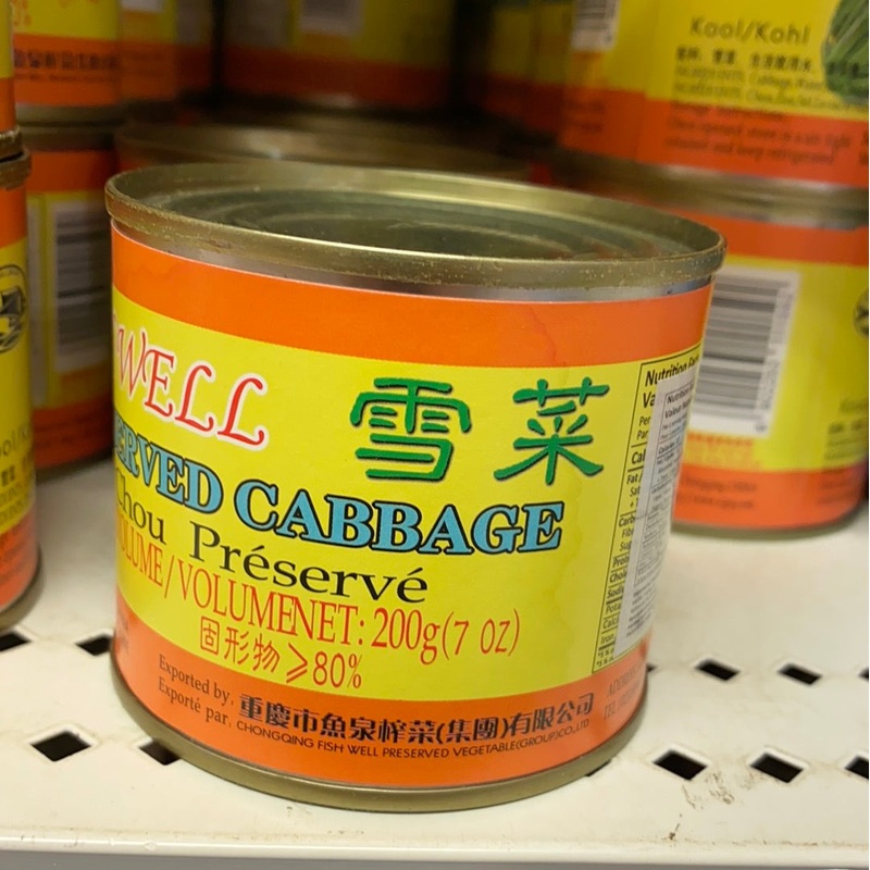 Fish Well Preserved Cabbage