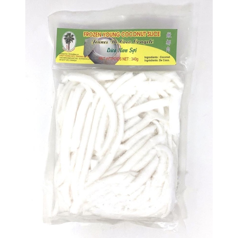 Frozen Young Coconut Slice