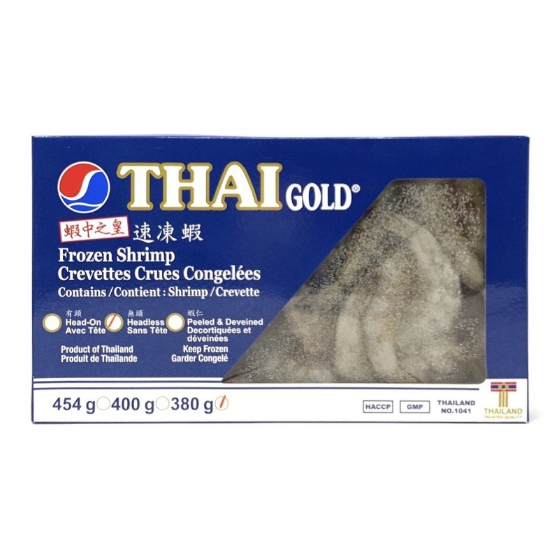Thai Gold Frozen Headless Shrimp 16/20